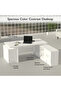 Samtida 193 Modern Executive Workstation Desk Ideal for Home and Office - White - 3
