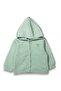 Baby Boy Green Deer Embroidered Simple Hooded Cardigan