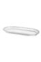 Set of 2 Luxury Glass Serving Presenter Oval Kayak Plates Love Series 25*13cm - 3