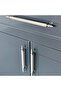Elif Chrome 96 mm Handle, Luxury Country Kitchen Furniture Cabinet Drawer Handle - 2