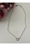 Tarnish Free Steel Silver Color Heart Necklace - 5