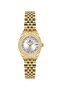 Mini Case Dial Detailed Calendar Steel Band Women's Wristwatch
