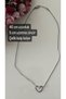 Tarnish Free Steel Silver Color Heart Necklace - 4