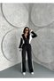 French Velvet Fabric Tracksuit Suit - Soft Textured Cool Comfort