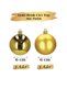 Brs-1647 Christmas Ball Ornament 6 cm 6 Pieces Gold Matte-Gloss - 2