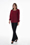 Women's Plus Size Pearl Accessory Crepe Shirt G0070 - 2