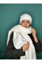 طقم وشاح وقبعة هدية معبأة في علبة هدايا - 7