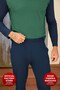 Men's Green Long Sleeve Pajama Set 100% Cotton Single Jersey Bisiklet C5-2 240604 New Season Aydogan ® - 3