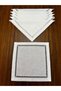 6 Pieces of Linen Fabric Napkins with Colber 40 X 40 cm