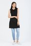 Hijab Zero Sleeve Crew Neck Savior Thin Undershirt Women's Tunic Black - 2
