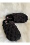 Plush Pule Detail Comfortable Sole Light Women's Home and Misfir Slippers - 2