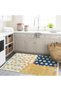 Barcelona Collection Multicolored Mixed Shape Figures Patterned Modern Decorative Carpet 23 - 4