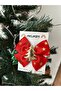 New Year's Theme Red Star Ribbon Gold Pine Figured Ribbon Buckle