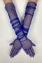 Tulle Gloves Party Wedding Wedding Costume Gloves Cobalt Blue Stylish Gloves – Party Gloves, Stylish Design – - 2