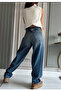 Baggy Jeans Buckled Back Distressed Washed Wide-Leg