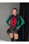 Women's Diamond Patterned Buttoned Knitwear Cardigan