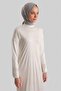 Ecru Long Sleeve Lingerie Dress - Ortd9042 - 4