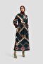 Petrol Color Geometric Print Dress - 24K9911
