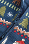 100% Organic Cotton Santa Claus Patterned Christmas Jumpsuit Alyn77759 - 7