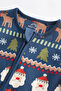 100% Organic Cotton Santa Claus Patterned Christmas Jumpsuit Alyn77759 - 6