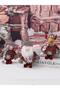 Christmas Pine Tree Ornament Snowman Footed Decor Ornament 17 cm - 3