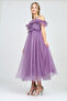 Girl's Guipure Patterned Evening Dress Graduation Wedding Outfit 11 Years-12 Years-13 Years-14 Years - 5