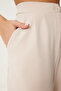 Lycra Comfortable Palazzo Knitted Trousers Cream Lrv0019 - 4