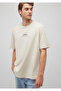 Beige Printed T-shirt - Loose Fit 0612237 -70322