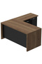 Zelda M225 L-Shape Executive Workstation Desk with Cabinet Ideal for Office - Zabrano - 2