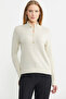 Metal Button Detailed Knitwear Sweater - Stone