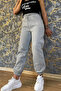 Women's Cotton Gray (3 Thread Ribbon) Sweatpants - 2