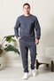 With Logo Cotton Combed 3 Thread Raster Pilling Free Premium Class Men's Tracksuit Set - 4
