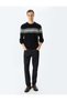 Crew Neck Striped Winter Knit Sweater