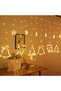 3 Meters Led Lighted 10-Piece Deer and Christmas Light Chain Decorative Plug-In Lighting Home Decoration Ornament