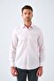 Classic Collar 100% Cotton Comfort Fit Pink Men's Shirt - 2