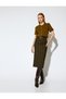X Selected by Melis Ağazat - Standard Waist Midi Length Stoned Plaid Pencil Skirt - 3