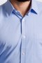 Elvio Textured Classic Fit Pocket Cotton Dark Blue Shirt - 9