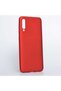 Galaxy A70 Case Soft Textured Colorful Slim Silicone Soft Cover Premier - Red