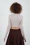 Mink Finger Detailed Crop Blouse - 4