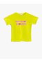 Slogan Printed Short Sleeve T-Shirt Cotton Crew Neck