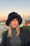 Luxury Women's Black Plush Bucket - Faux Fur, Russian Slavic Style - 4