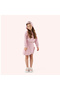 Girl's Pink Sweatshirt with Print Detail - 2