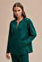 Sports Knitted Blouse with Pocket Detail