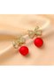 Red New Year's Earring Valentines Day Gift - 3