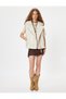 Biker Style Faux Leather Vest - Long Sleeveless, Zip-Up, Reverse Plush Neckline - 2