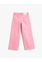 Relaxed Cut Jeans with Straight Leg Pockets - Straight Jeans with Adjustable Elastic Waist - 4