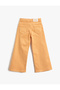Wide Leg Jeans with Stitching Detail and Pockets - Wide Leg Jeans with Adjustable Elastic Waist - 4