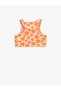 Athlete Crop Floral Sleeveless Round Neck Slim Fit - 2