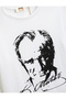 Atatürk Printed Cotton Short Sleeve T-Shirt - Crew Neck - 3