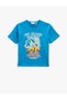 Crew Neck Printed Cotton Short Sleeve T-Shirt